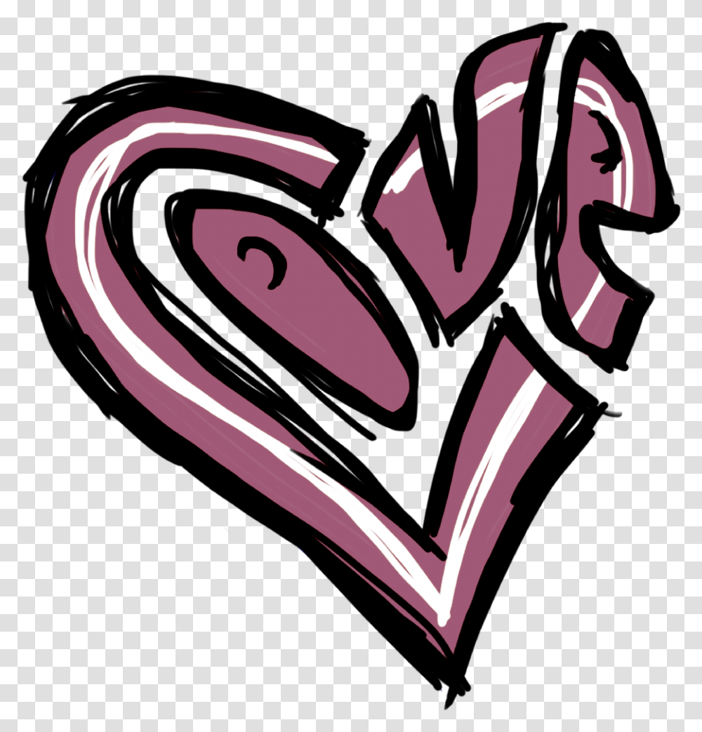 Download Black Heart Graffiti Heart Drawing Image With Drawing Graffiti Heart, Text, Label, Symbol, Graphics Transparent Png