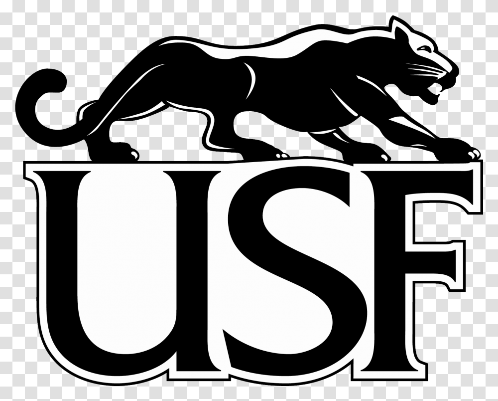 Download Black Panther Clipart Parkside Sioux Falls University Of Sioux Falls Logo, Text, Animal, Stencil, Mammal Transparent Png