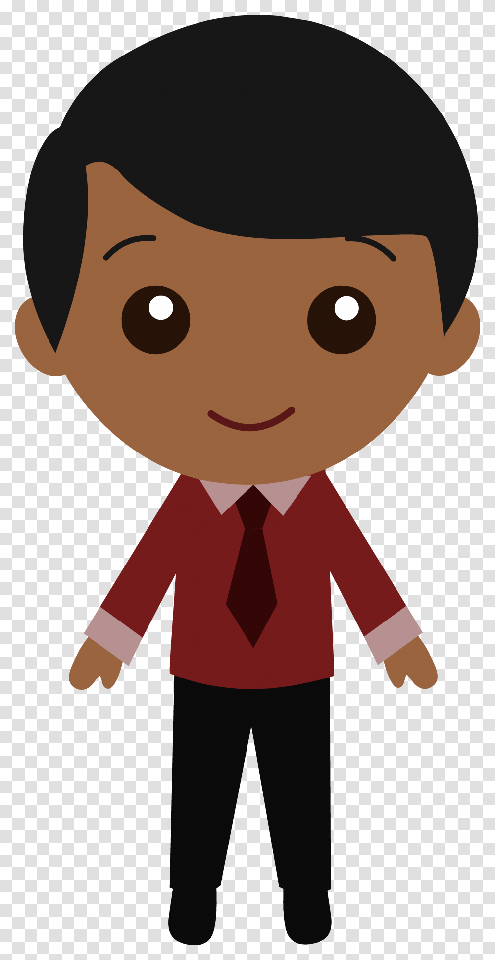 Download Black People Cliparts Boy Image With No Brown Boy Clipart, Person, Human, Tie, Accessories Transparent Png