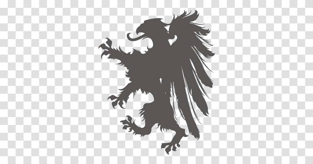 Download Black Wings Images Griffins Vector, Plant, Tree, Stencil, Leaf Transparent Png