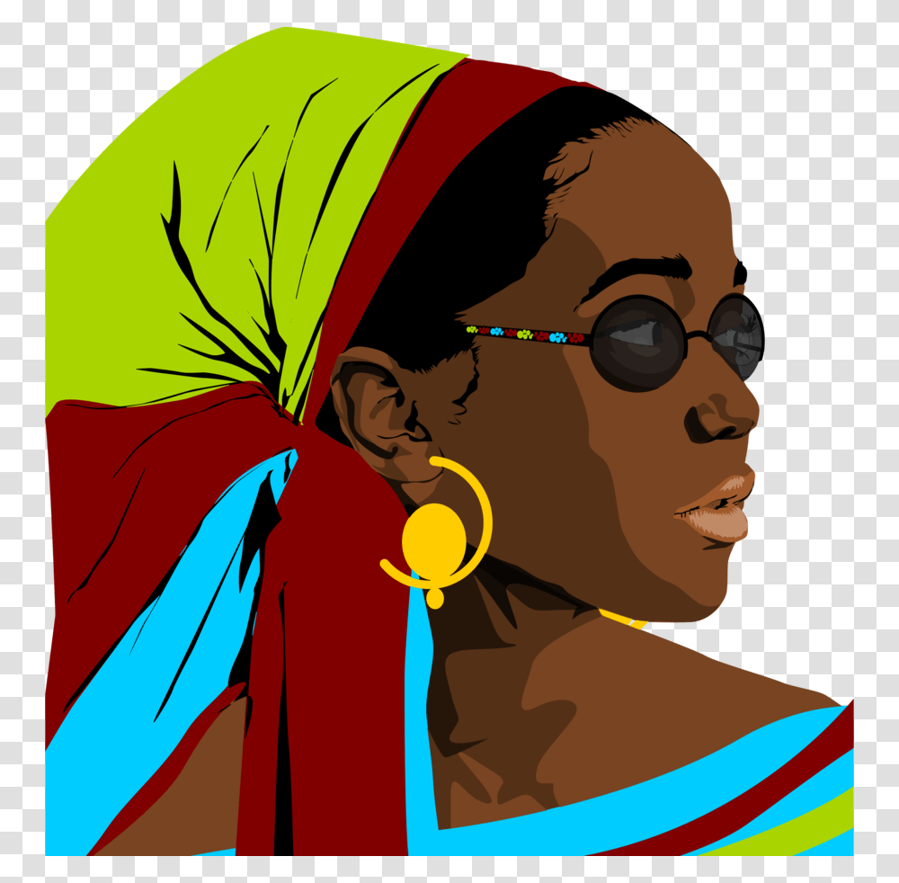 Download Black Woman Clipart Black Clip Art Woman Superhero, Apparel, Person, Sunglasses Transparent Png