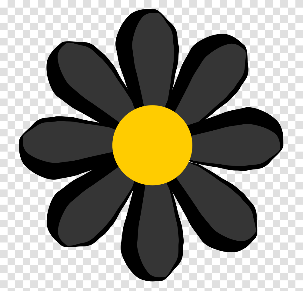 Download Black Yellow Flower Clipart, Plant, Daisy, Daisies, Blossom Transparent Png