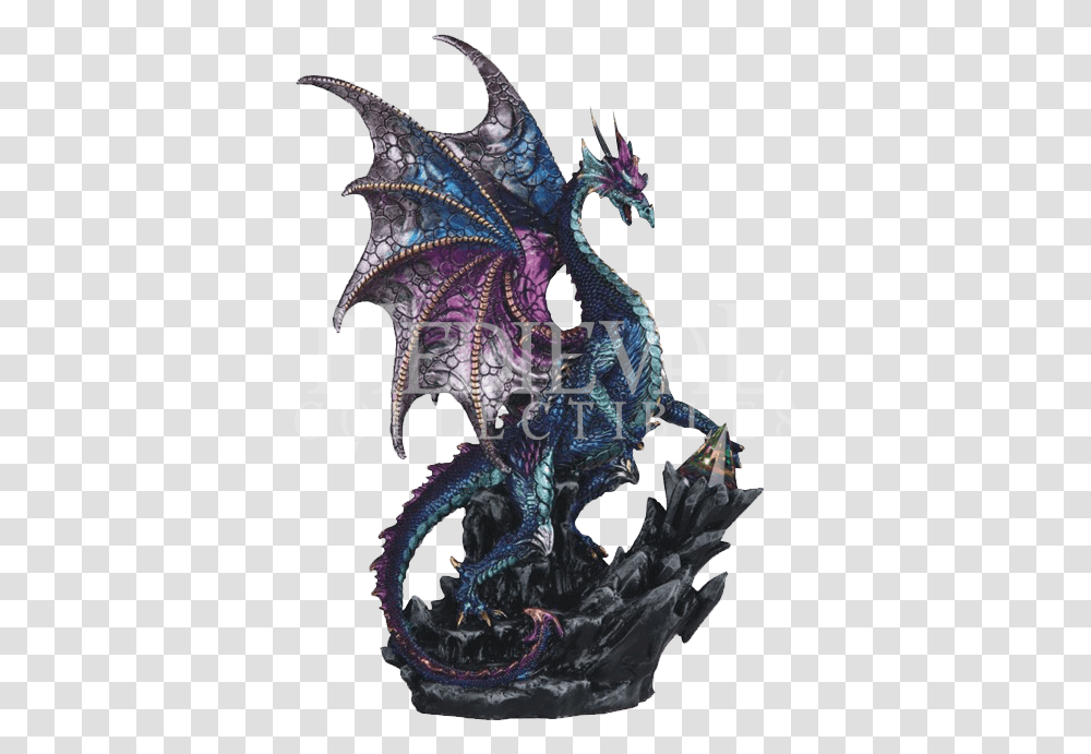 Download Blue Dragon With Prism Statue Dragon, Animal, Sea Life, Invertebrate, Octopus Transparent Png