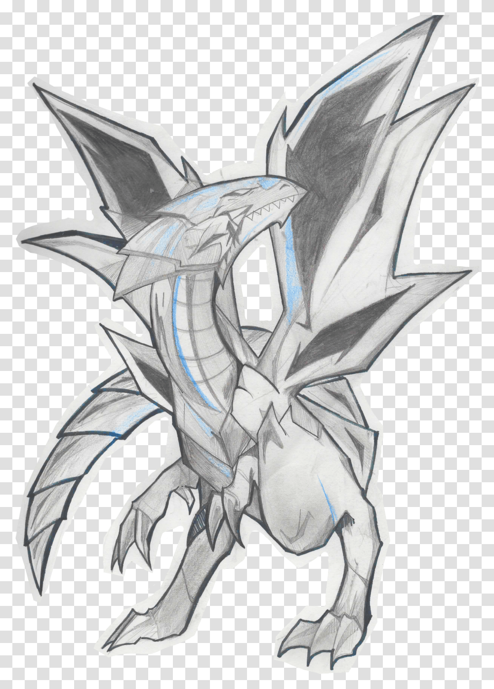 Download Blue Eyes White Dragon Dragon Full Size Illustration Transparent Png