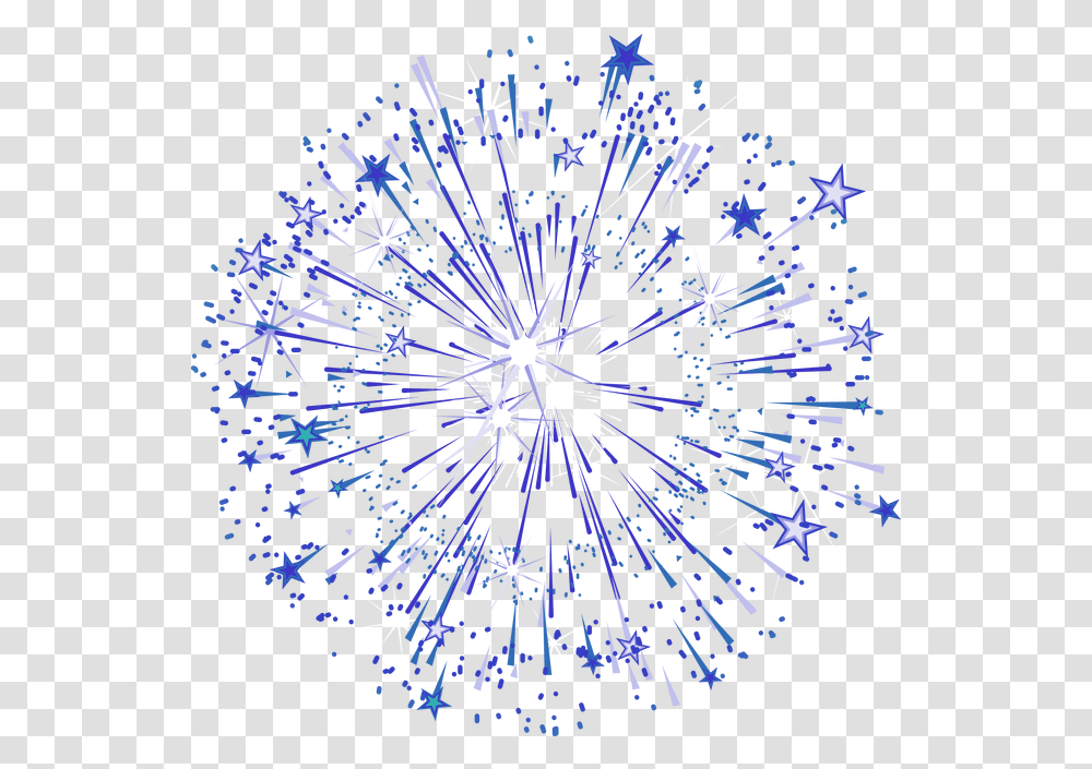 Download Blue Graphic Star Simple Fireworks Effect Elements Stars Fireworks, Nature, Outdoors, Snowflake, Chandelier Transparent Png