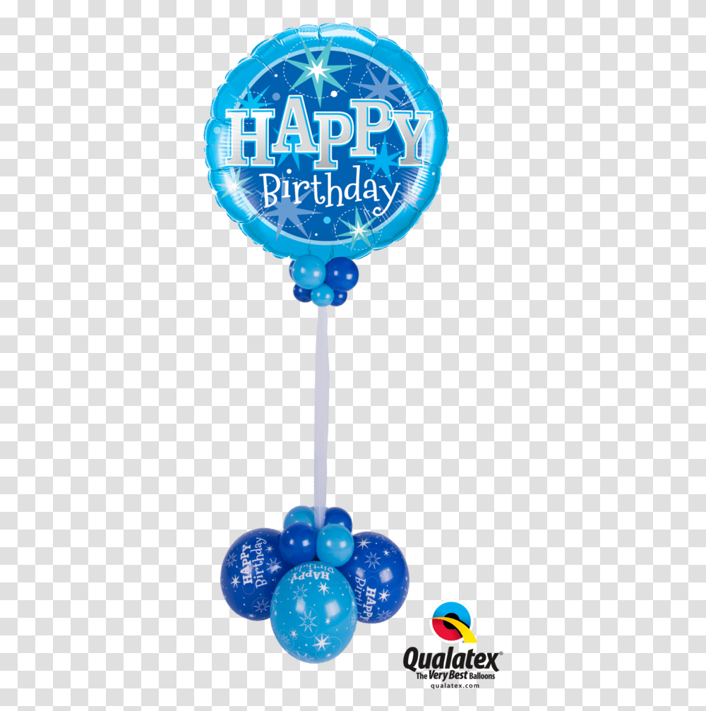 Download Blue Happy Birthday Balloons Image With No Happy Birthday Balloons, Lamp Transparent Png