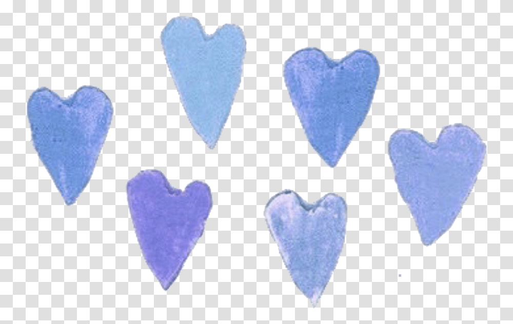 Download Blue Heart Hearts Doodle Paint Aesthetic Heart, Plectrum, Pillow, Cushion Transparent Png