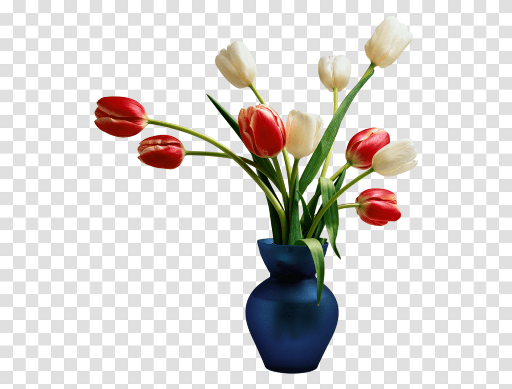 Download Blue Installation Package Tulips Vase Application Vase Flower, Plant, Blossom, Flower Arrangement, Jar Transparent Png