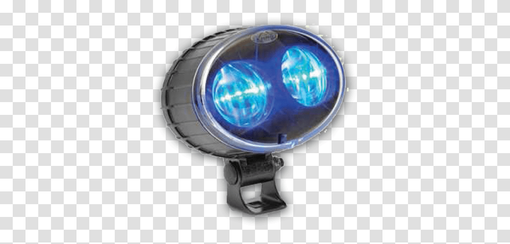 Download Blue Light Security Lighting, Disk, Helmet, Clothing, Apparel Transparent Png