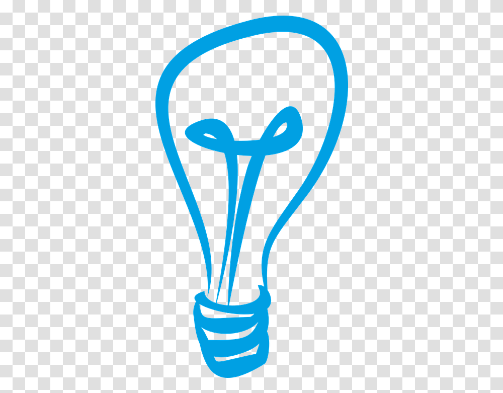 Download Blue Lightbulb Clipart Light Bulb Graphic Clip Art Light Bulb Blue, Cutlery, Trophy, Fork, Scissors Transparent Png
