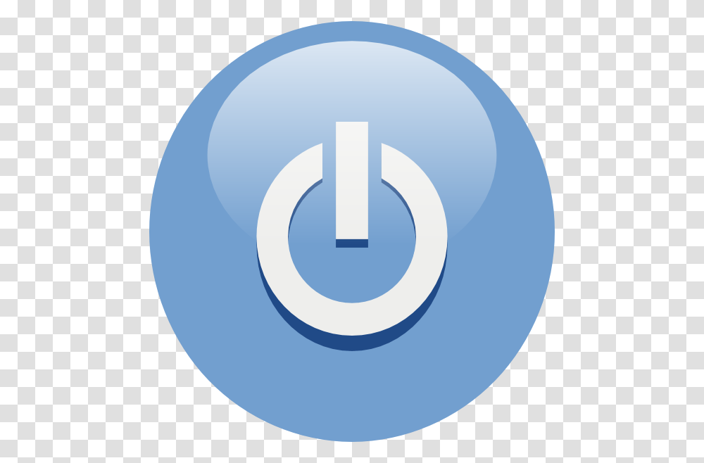 Download Blue Power Button Clipart, Number, Logo Transparent Png