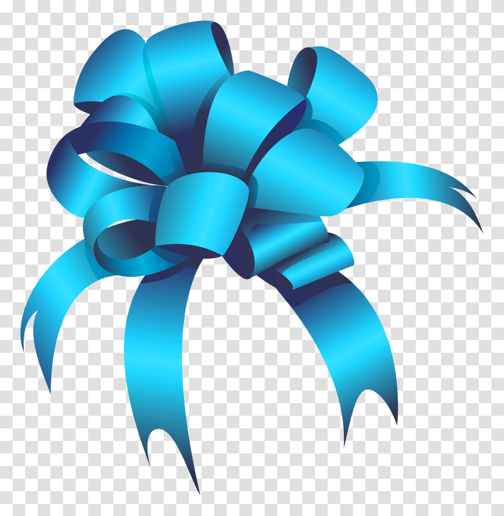 Download Blue Ribbon Gift Bow Clipart, Lamp Transparent Png