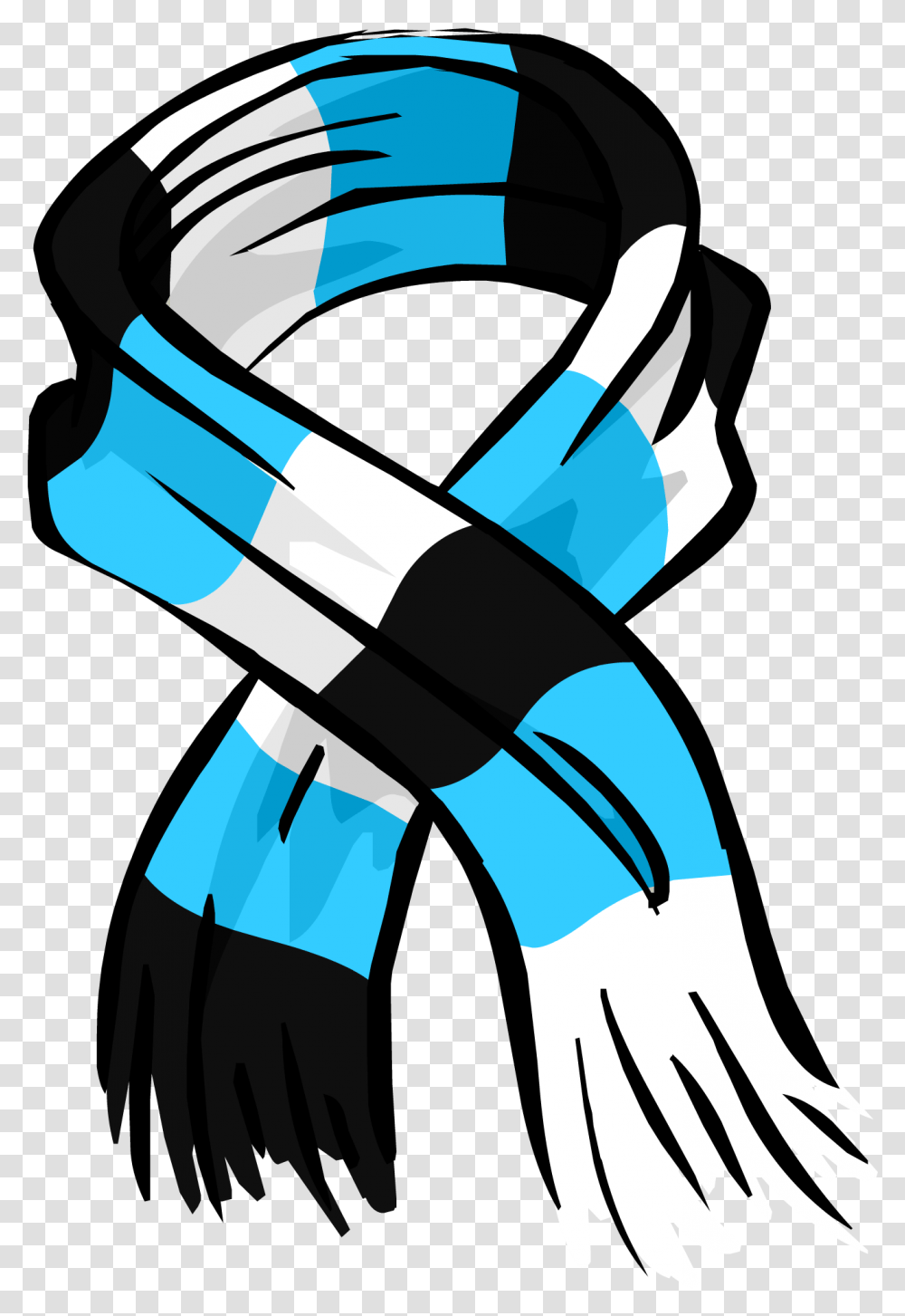 Download Blue Striped Scarf Image For Free Scarf Clipart, Clothing, Apparel, Graphics, Blue Jay Transparent Png