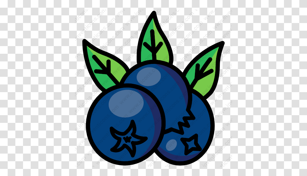 Download Blueberry Vector Icon Blueberry Fruit Icon, Plant, Food, Grapes, Dynamite Transparent Png