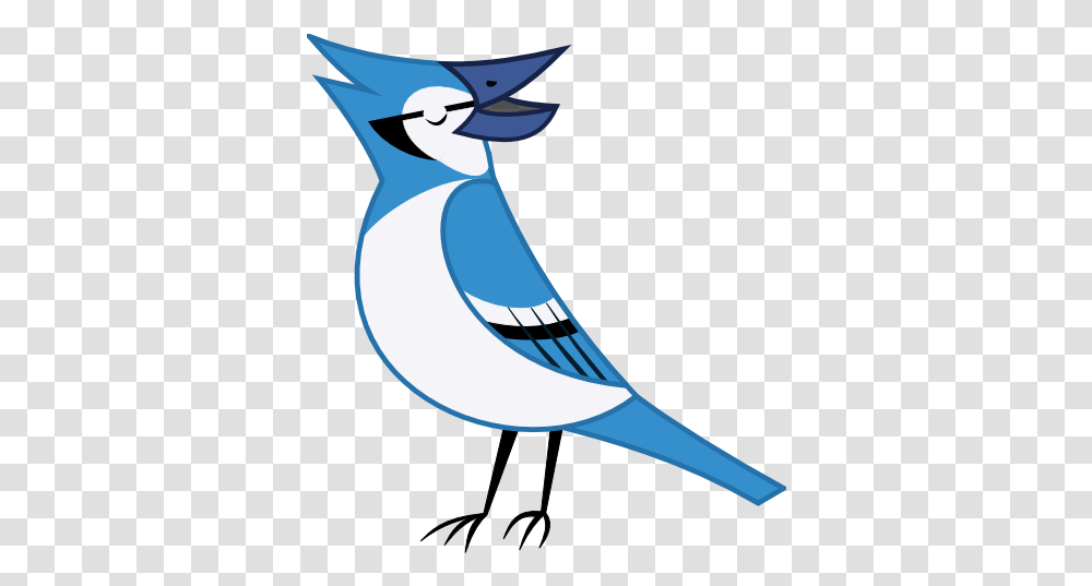 Download Bluejay Drawing Blue Jay Bird Cartoon Blue Jay, Animal, Shark, Sea Life, Fish Transparent Png