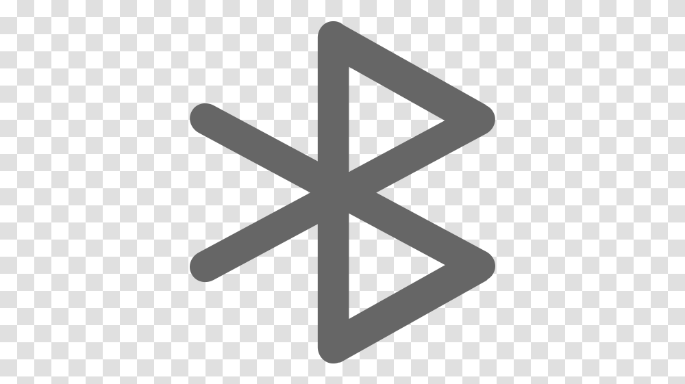 Download Bluetooth Icon Black Screen, Cross, Symbol, Star Symbol, Emblem Transparent Png