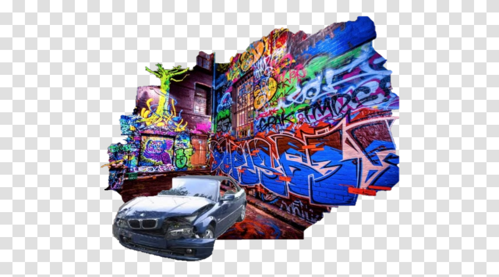 Download Bmw Hd Uokplrs Graffiti Wall Melbourne, Art, Car, Vehicle, Transportation Transparent Png