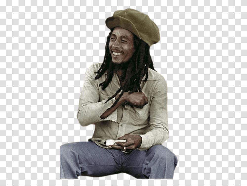 Download Bob Marley Image For Free Bob Marley One Love Download, Person, Clothing, Musician, Musical Instrument Transparent Png
