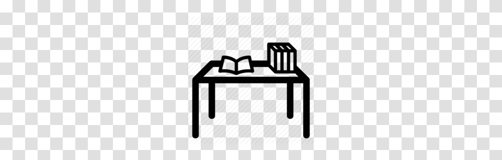 Download Book On Table Icon Clipart Furniture Desk Computer Icons, Chair, Silhouette, Tabletop Transparent Png