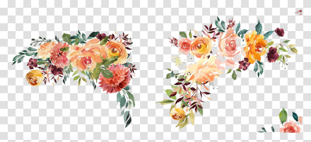 Download Border Watercolor Watercolor Flowers Background, Graphics, Art, Floral Design, Pattern Transparent Png
