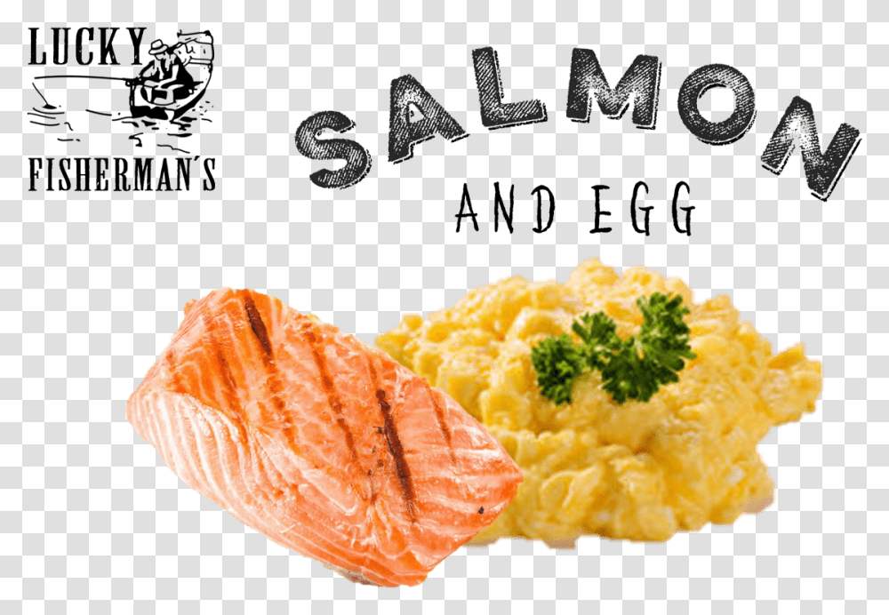 Download Box Cuisine Food Salmon Subscribe Dish Smoked Cold Water Salmon, Mashed Potato, Fungus, Dinner, Supper Transparent Png