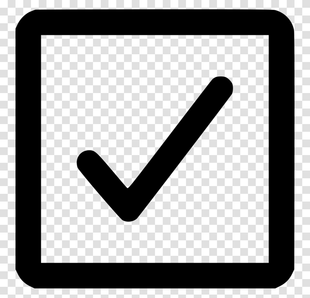 Download Box With Tick Clipart Checkbox Check Mark Computer Icons, Smoke Pipe, Label, Electronics Transparent Png
