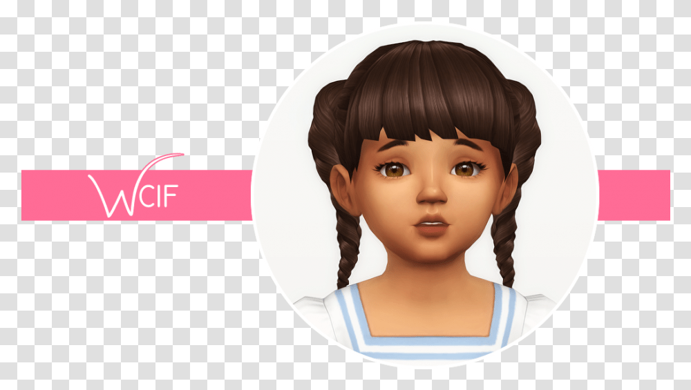 Download Braided Toddler Hair By Crazycupcakefr Lace Wig, Doll, Toy, Person, Human Transparent Png