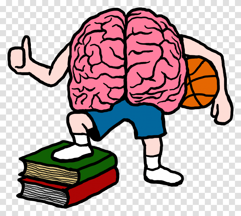 Download Brain Clipart Basketball Brain Clipart On, Person, Word, People, Hat Transparent Png