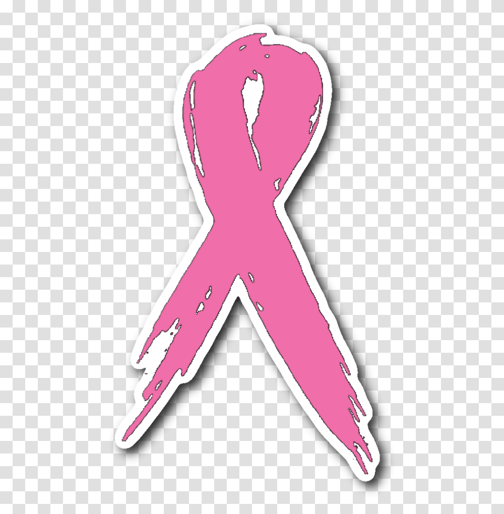 Download Breast Cancer Ribbon Cool Hd Breast Cancer Logo, Clothing, Pants, Hand, Outdoors Transparent Png
