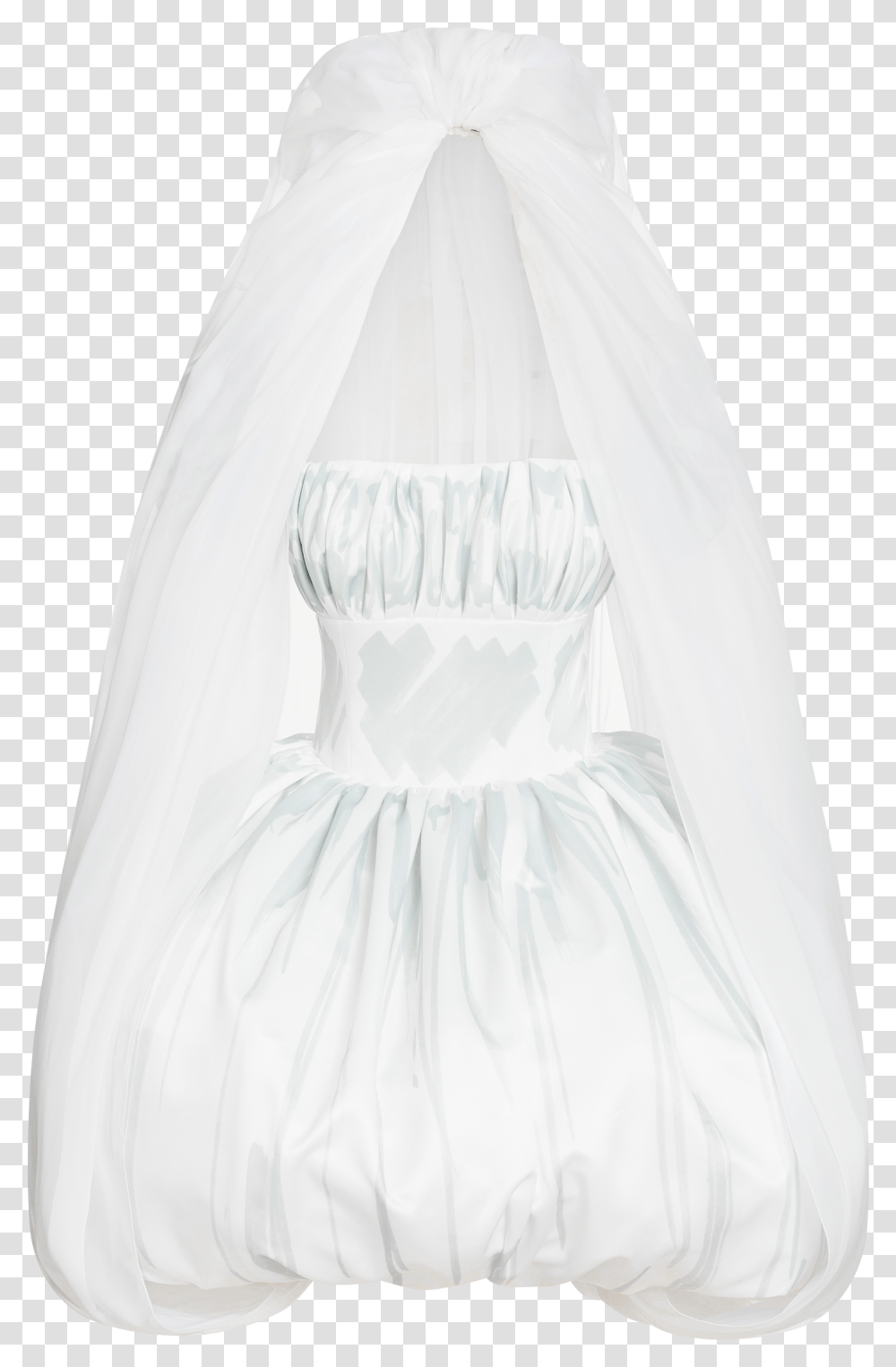 Download Bridal Veil Image With No Gown, Clothing, Apparel, Wedding Gown, Robe Transparent Png