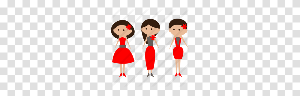 Download Bridesmaid Icon Clipart Wedding Invitation Bridesmaid, Female, Girl, Dress, Toy Transparent Png