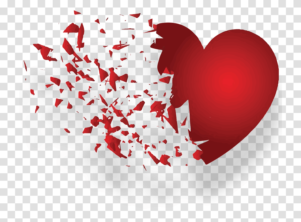 Download Broken Heart Shayari In English Hd Heart Exploding, Paper, Confetti Transparent Png