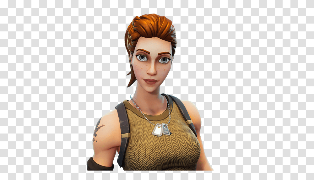 Download Brown Hair Royale Game Figurine Fortnite Battle Hq Tower Recon Specialist Fortnite, Clothing, Apparel, Person, Human Transparent Png