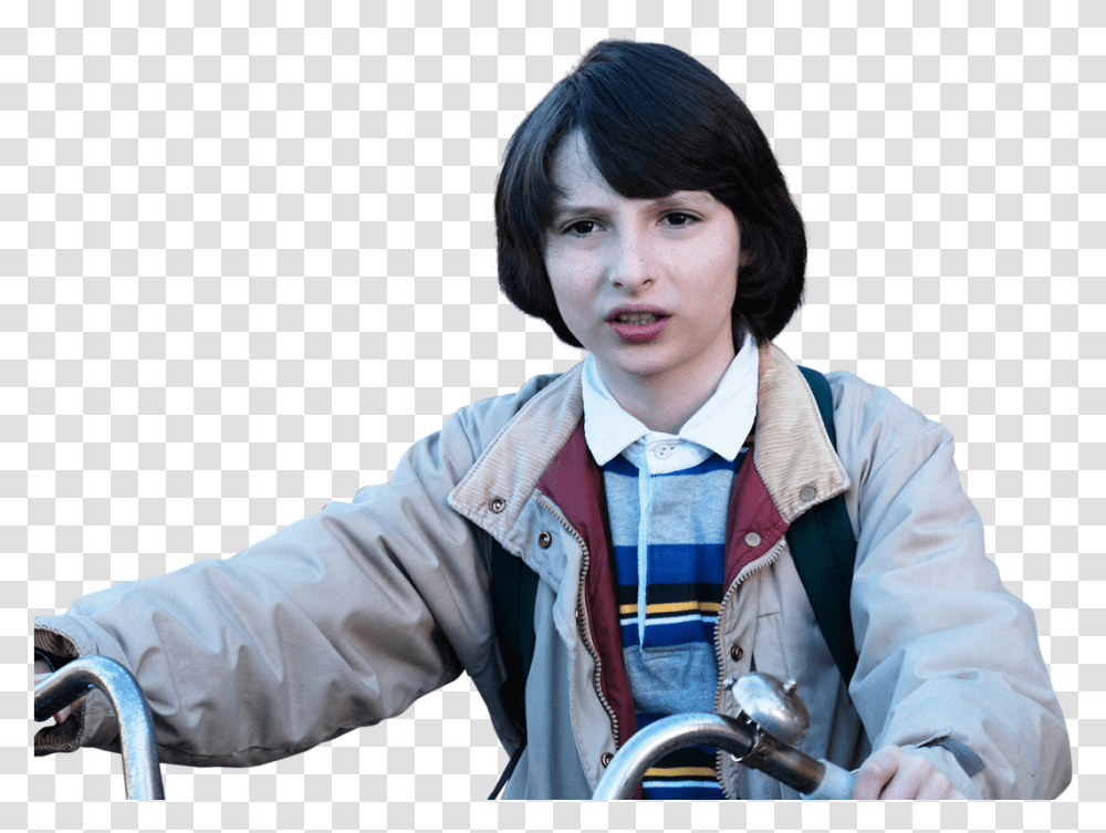 Download Brown Microphone Stranger Bobby Things Eleven Stranger Things Mike Shirt, Sleeve, Clothing, Apparel, Person Transparent Png