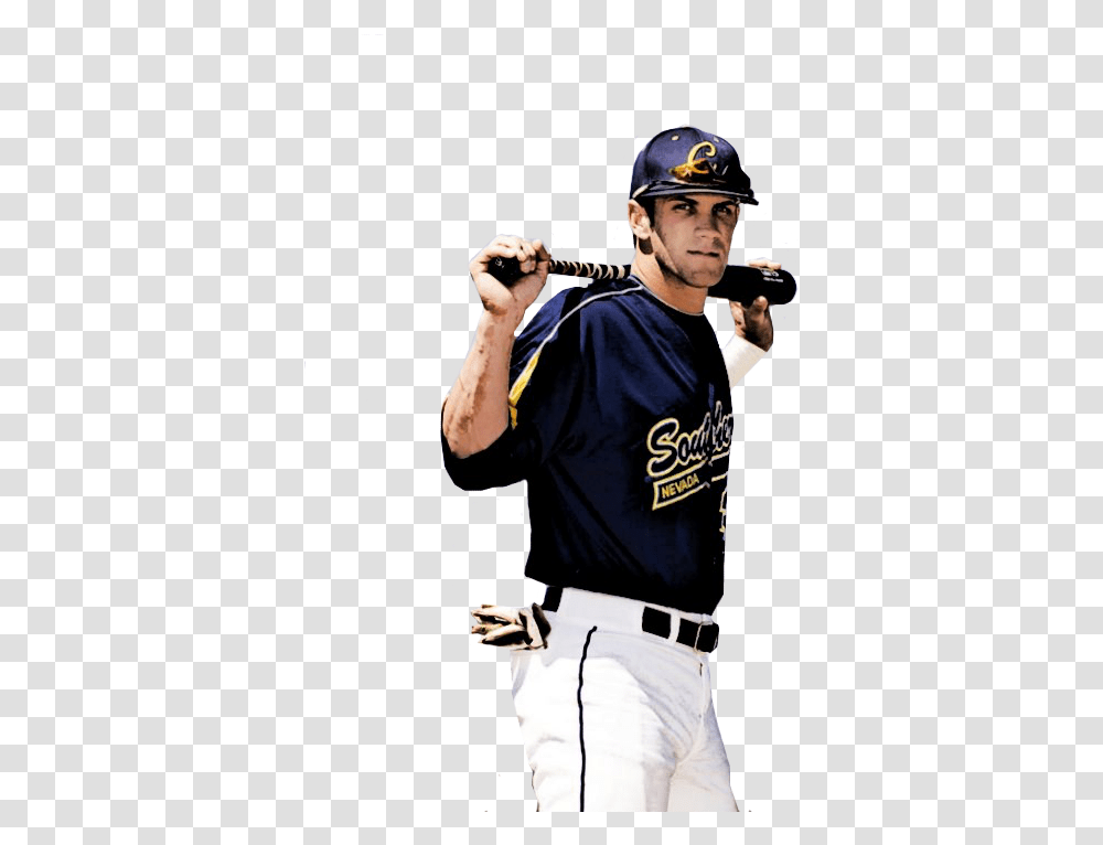 Download Bryce Harper Photo Bhabrpe Baseball Player, Person, Helmet, Clothing, Skin Transparent Png