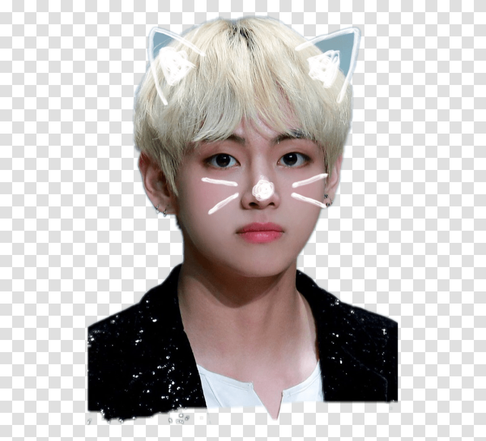Download Bts V Cute On Pc Mac With Appkiwi Apk Downloader Cute Taehyung V Bts, Face, Person, Head, Smile Transparent Png