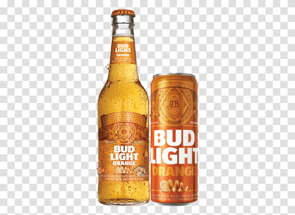 Download Bud Light Orange Cansbottles Glass Bottle Bud Light Orange, Beer, Alcohol, Beverage, Drink Transparent Png