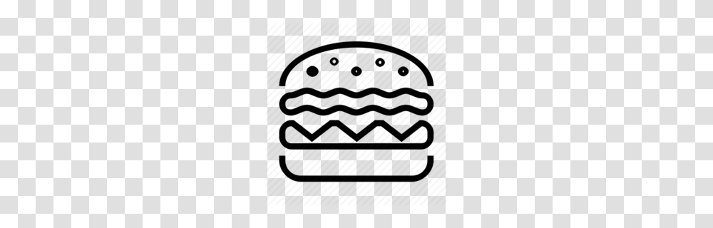 Download Burger Icon Outline Clipart Hamburger Cheeseburger Clip Art, Label, Rug, Stencil Transparent Png