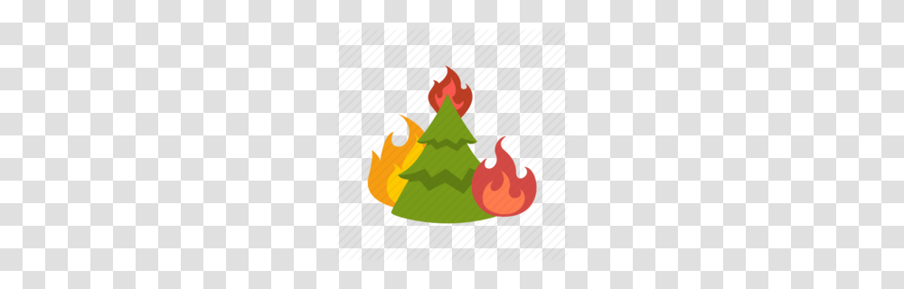 Download Burning Tree Icon Clipart Wildfire Computer Icons Clip, Plant, Ornament, Christmas Tree, Conifer Transparent Png