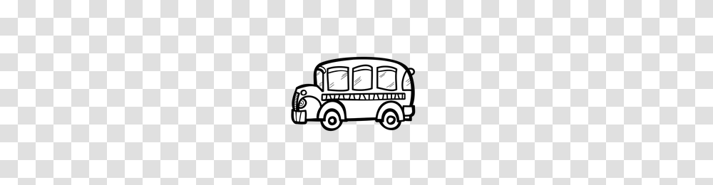 Download Bus Black And White Com Hd Photo Clipart Free, Van, Vehicle, Transportation, Minibus Transparent Png