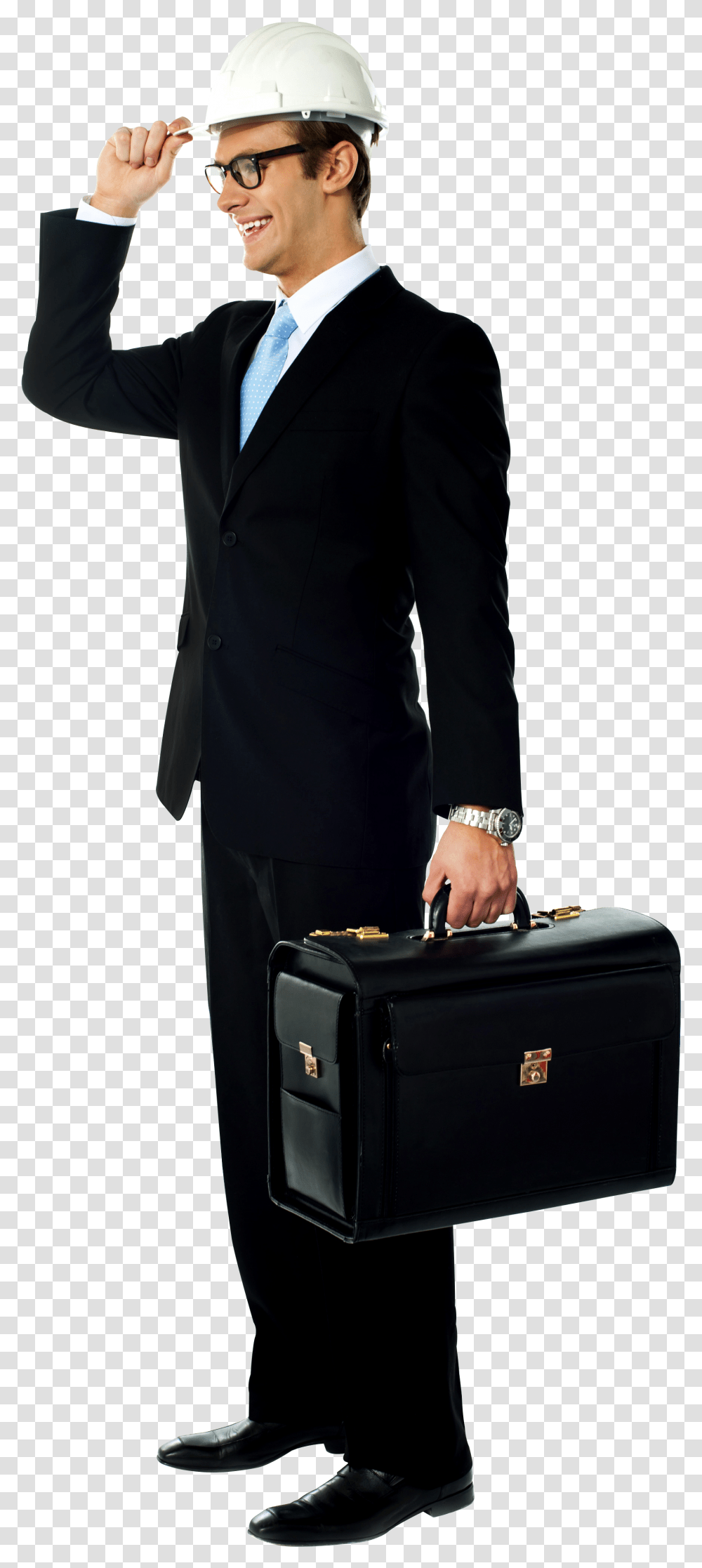 Download Business People Standing Architecture Business People, Person, Human, Briefcase, Bag Transparent Png