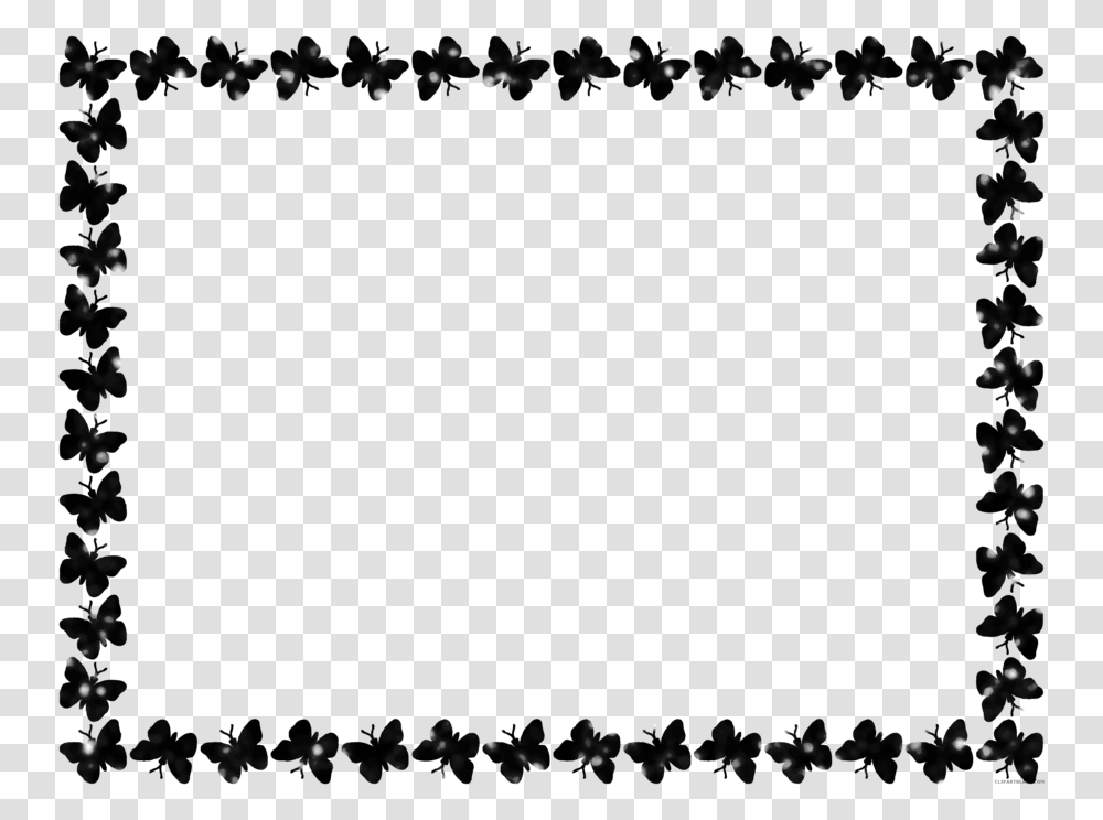 Download Butterfly Black And White Border Clipart Butterfly Clip, Outdoors, Nature, Food Transparent Png