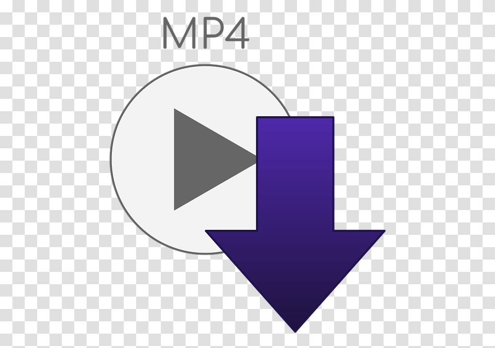 Download Button File Mp4 Icono De Descarga De Video, Symbol, Logo, Trademark, Text Transparent Png