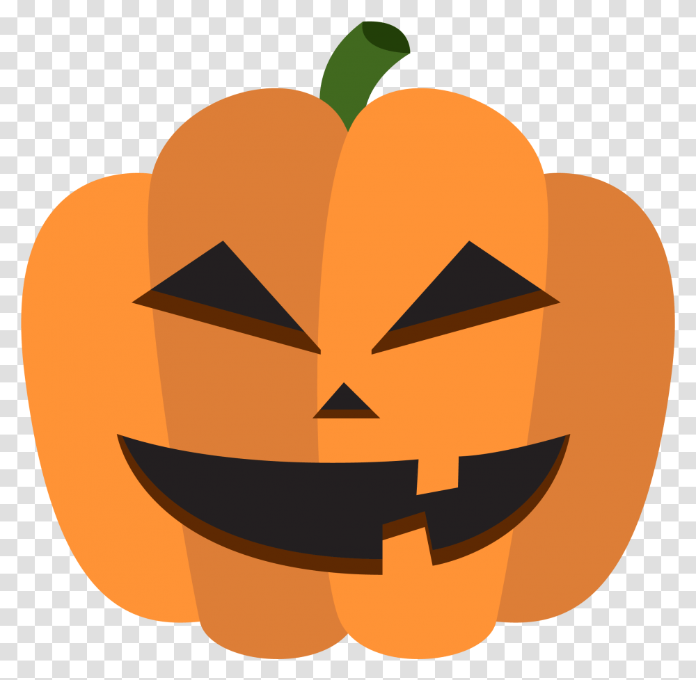 Download Calabaza Halloween Pumpkin Decoration Calabazas Halloween Pumpkin Cartoon, Vegetable, Plant, Food, Baseball Cap Transparent Png