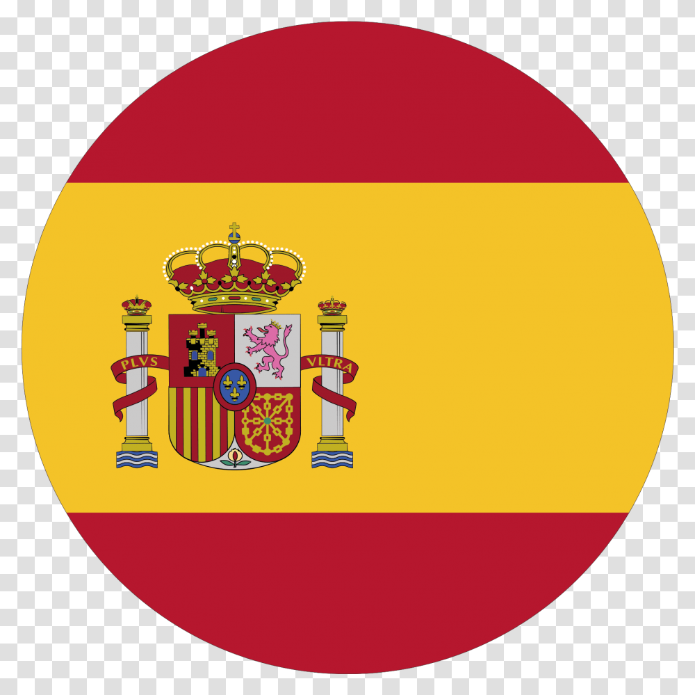 Download California Flag Image Circle Spain Flag, Leisure Activities, Label, Text, Logo Transparent Png