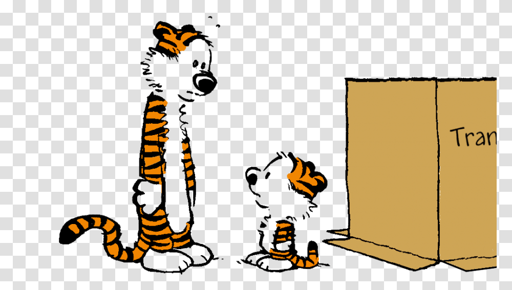 Download Calvin And Hobbes Hd For Designing Work Calvin And Hobbes Cat, Person, Human, Furniture Transparent Png