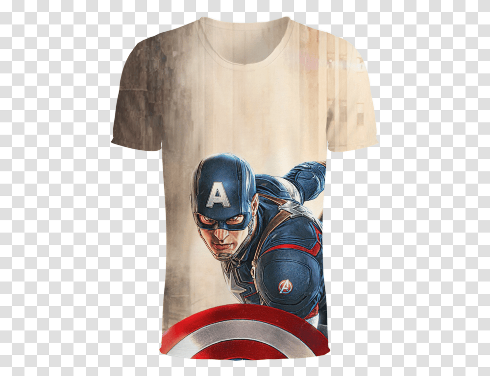 Download Captain America The Avenger Movie 3d T Shirt Captain America Wallpaper Iphone, Helmet, Clothing, Apparel, Person Transparent Png