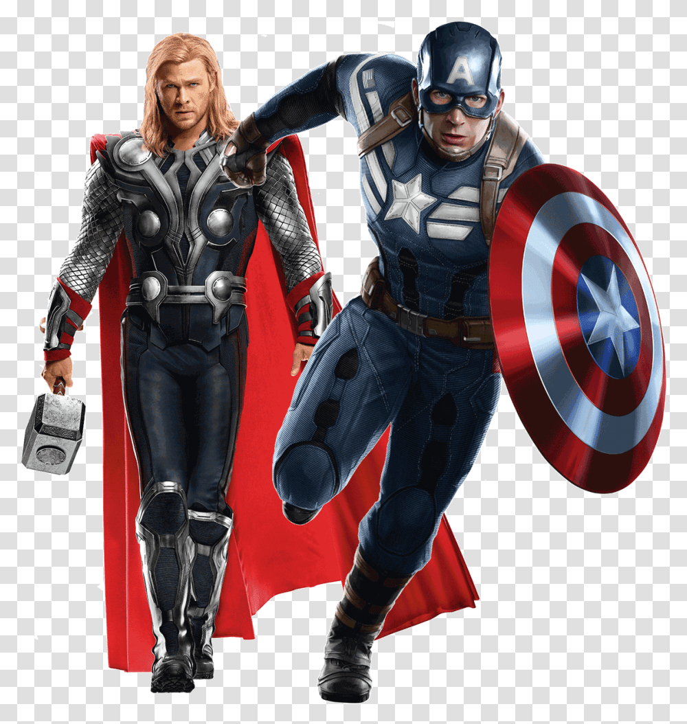 Download Captain America Thor Captain America, Costume, Person, Clothing, People Transparent Png