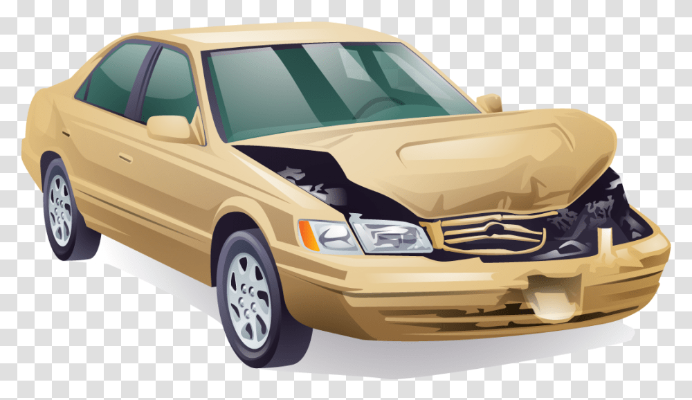 Download Car Crash Background Broken Car, Vehicle, Transportation, Sedan, Wheel Transparent Png