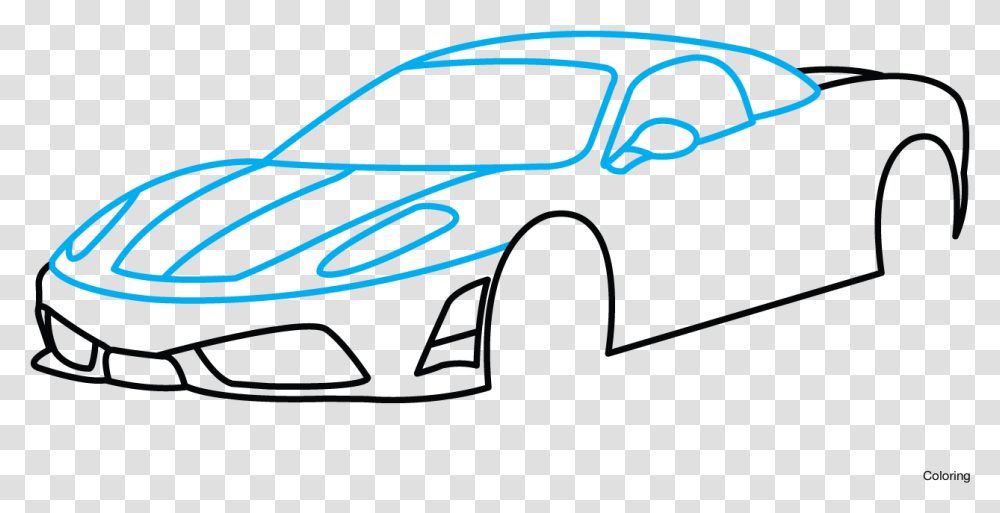 Download Car Side View Drawing Easy 95 Car Drawing, Light, Text, Sunglasses, Accessories Transparent Png